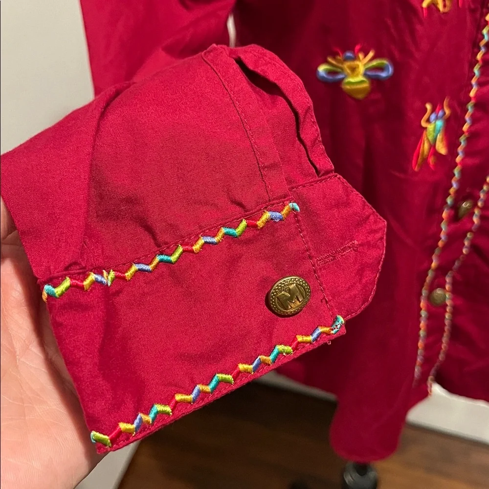 Bob Mackie Wearable Art embroidered shirt - Picture 5 of 12